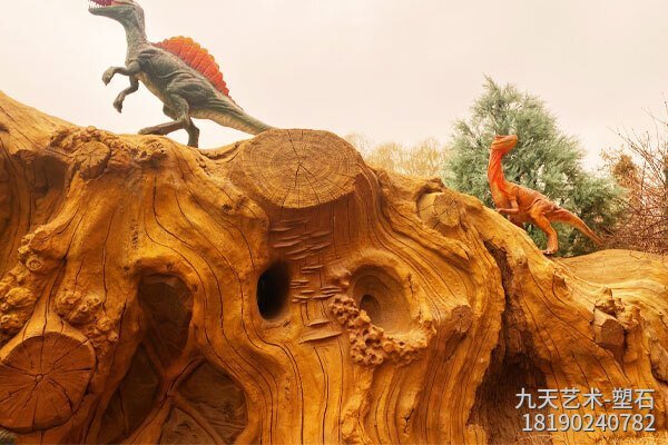 遼寧沈陽(yáng)塑石假山景觀(guān)制作-大門(mén)景觀(guān)細節