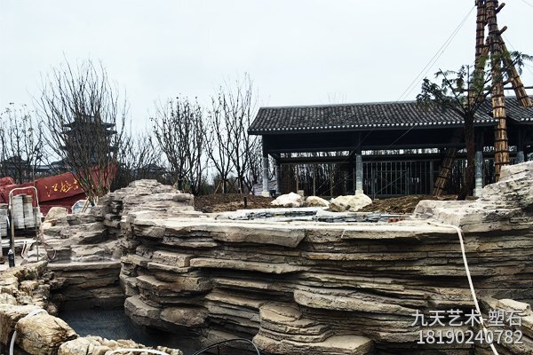 成都園博會(huì )自貢園水泥塑石