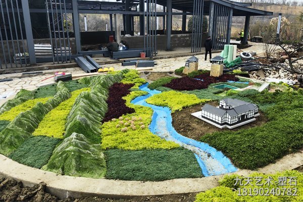 2024成都園博園廣安館塑石沙盤(pán)