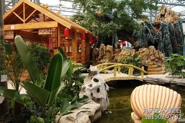 室內生態(tài)仿真假山景觀(guān)