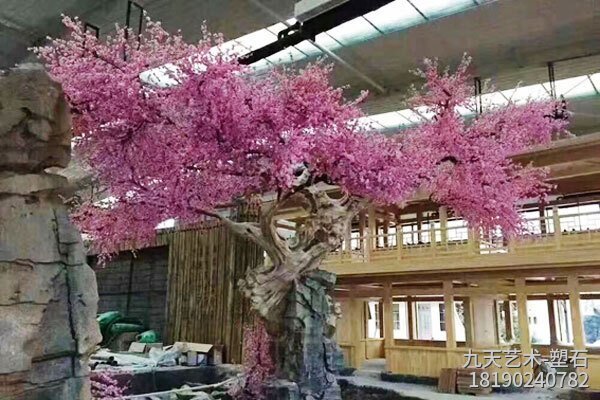 室內人工水泥花樹(shù)