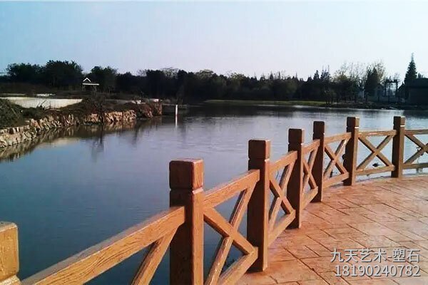 河道水泥仿木欄桿，參考價(jià)格350元/米
