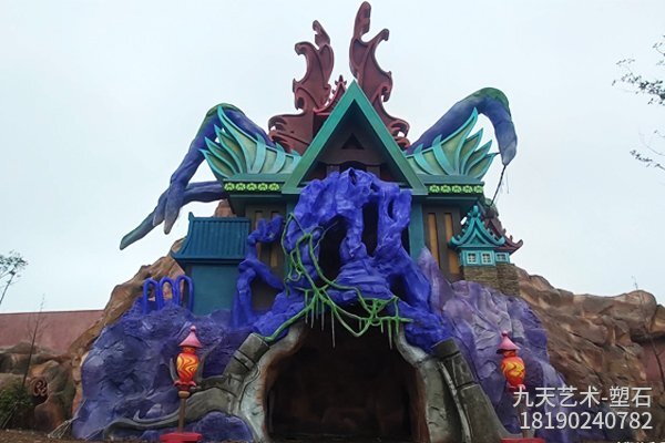 游樂(lè )園景點(diǎn)入口假山