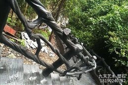 水泥樹(shù)藤景觀(guān)圍欄