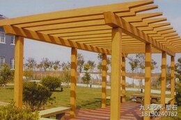 園區水泥枋花架景觀(guān)